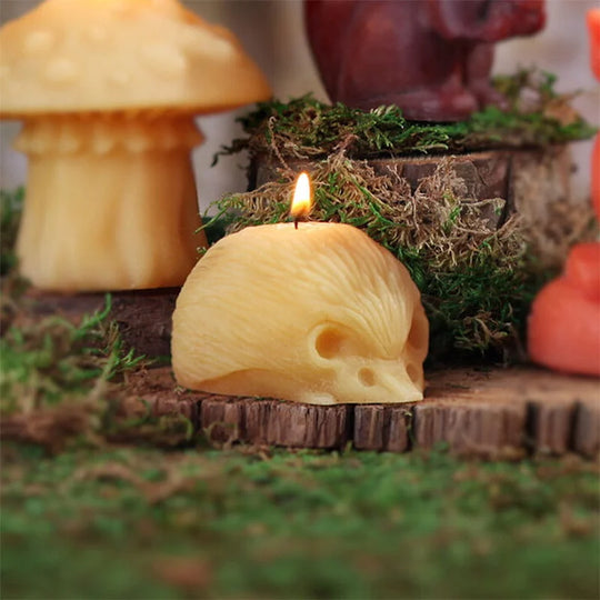 Beeswax Critter Candle Hedgehog